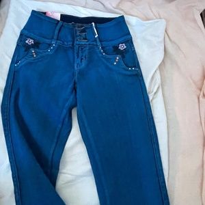 Womens Embroidered Jeans